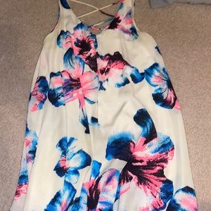 Aqua Floral Women’s Dress